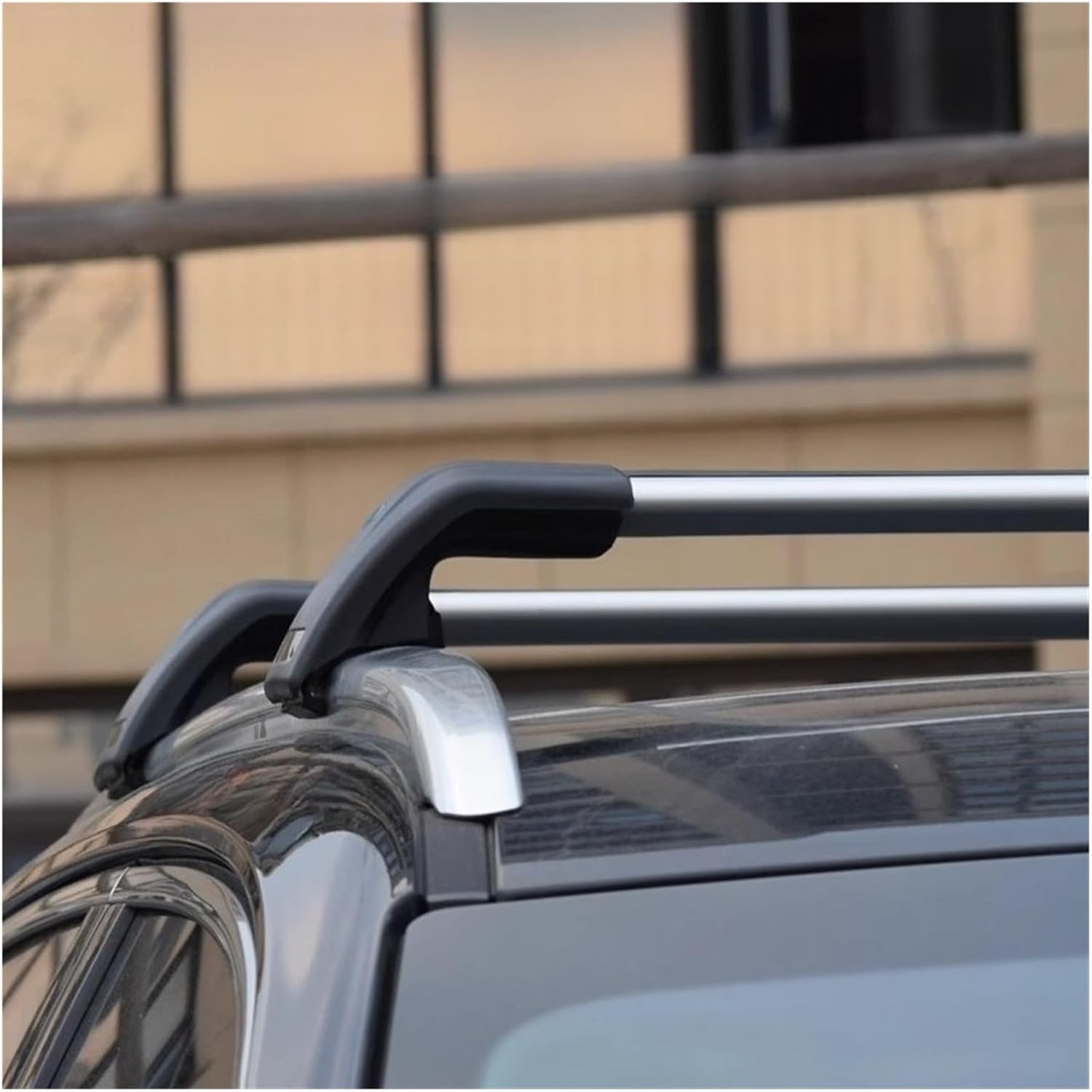 Drill-Free Aluminum Alloy Heavy-Duty Roof Cross Bars Compatible with Chery ICAR 03 Travel/Cargo Racks(Camera) image 4