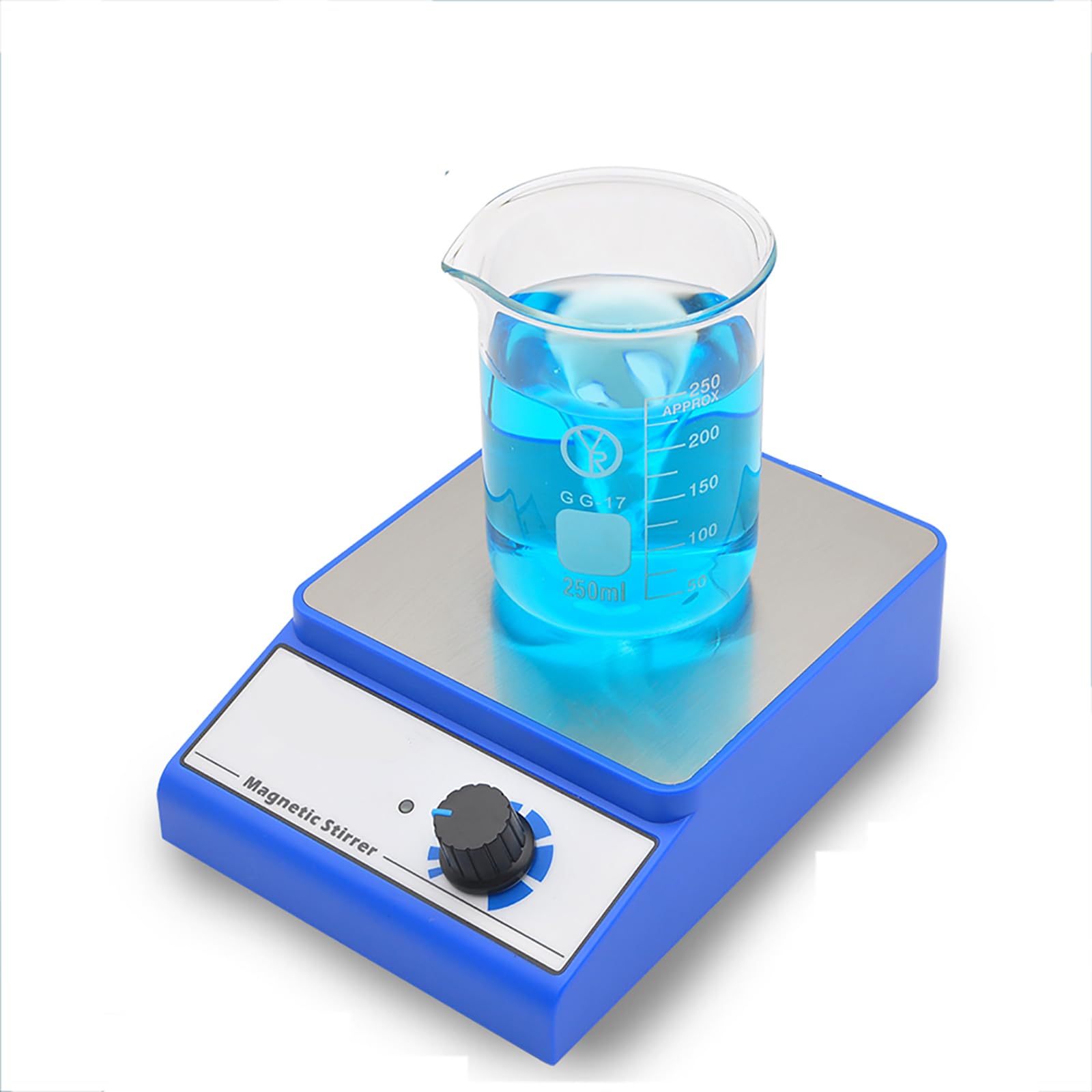 MObyat Laboratoryjne mieszadło magnetyczne ze stali nierdzewnej 130 * 130 mm, małe mieszadło magnetyczne, prędkość: 0-3000 R/MIN//pojemność mieszania: 3000 ml/stabilna praca/niski poziom hałasu