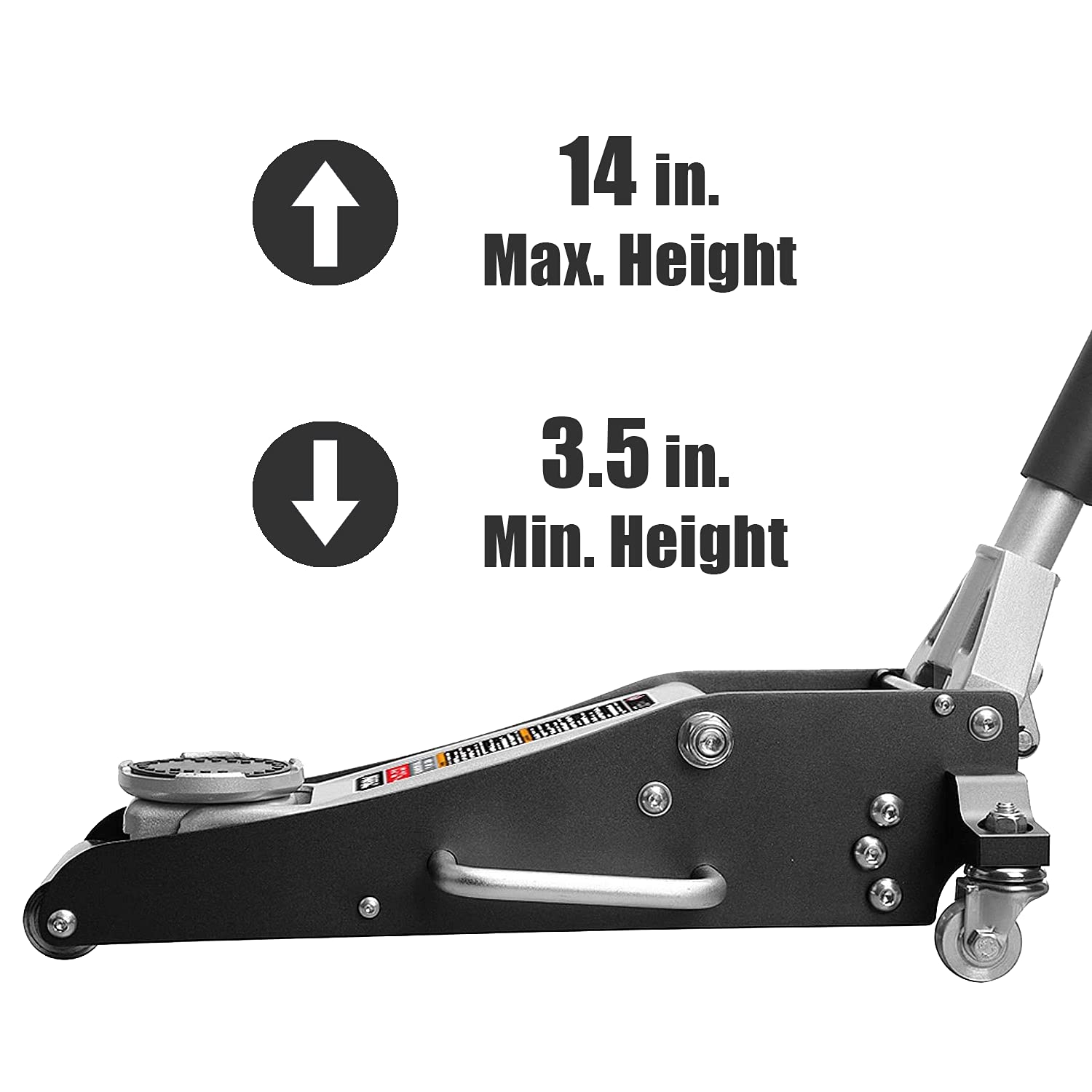 Torin TAM815016L Hydraulic Low Profile Aluminum and Steel Racing Floor ...