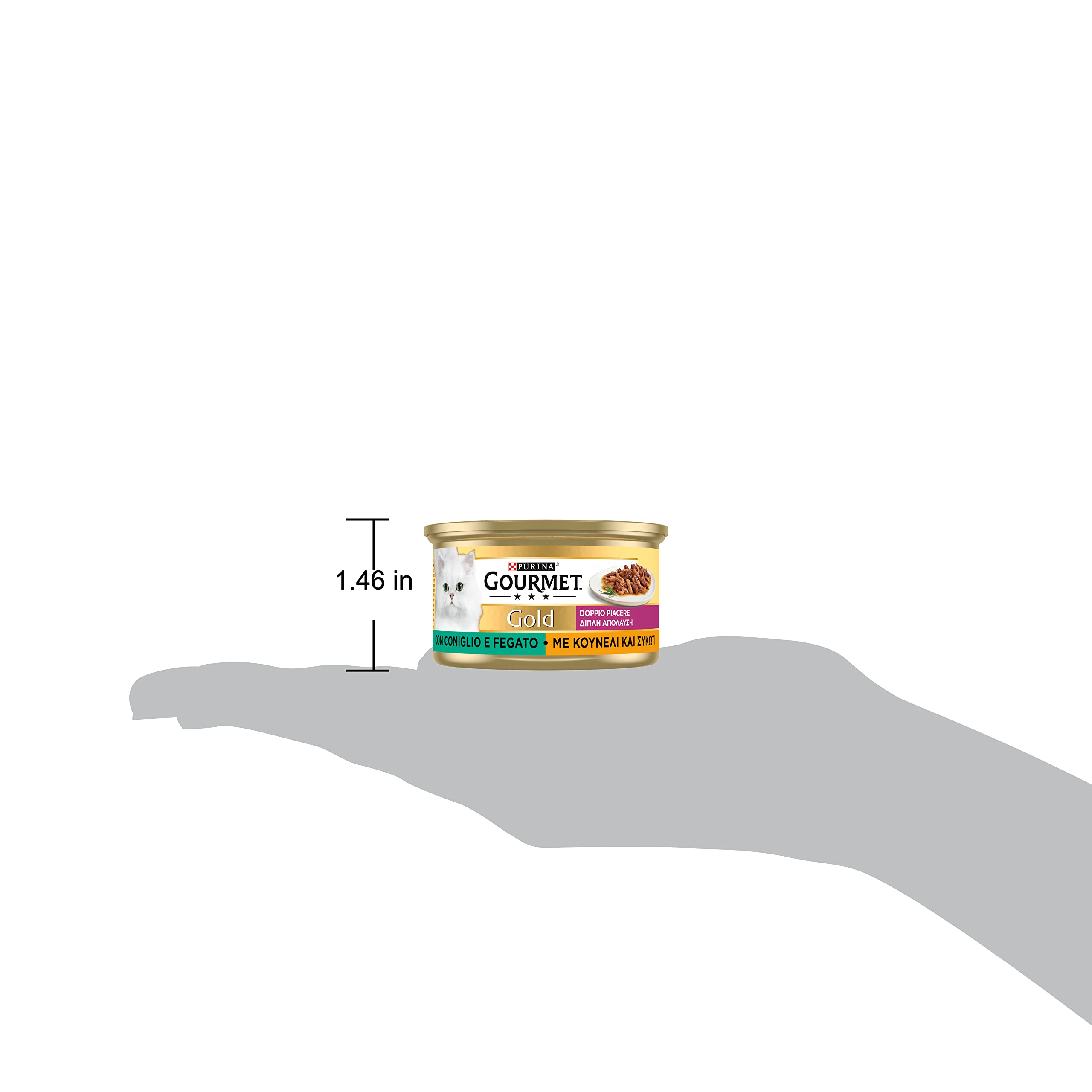 GOURMET GOLD Cibo umido per gatti adulti Patè con Coniglio, 24 lattine da 85g