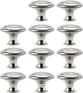 Pomos Redondos 4/10/20/50 piezas Perillas de puerta Manijas de gabinete Perillas de cajón de acero inoxidable Manijas de armario de cocina Manijas de herraje for muebles Accesorio (50 piezas)(20pcs)