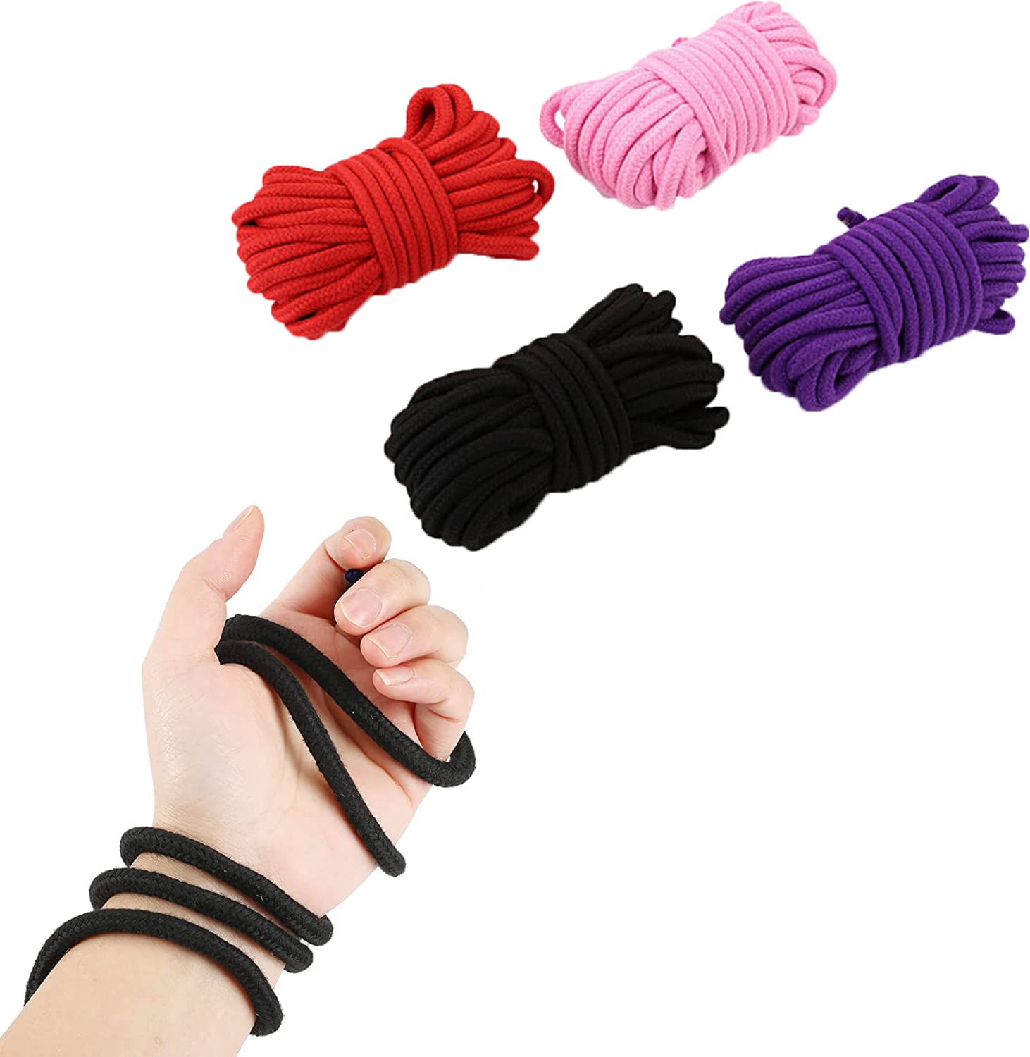 Juego de 4 Cuerdas de Algodón para Bondage Set - Cotton Rope Japanese de rol SM para Adultos de Bondage