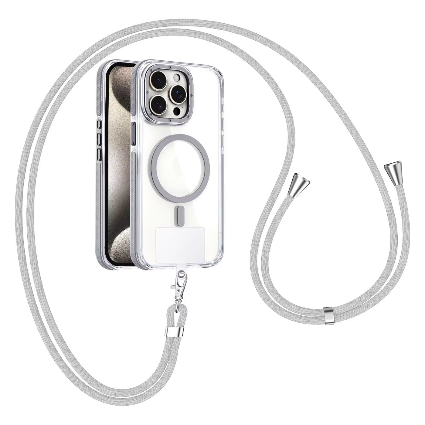 GoodcAcy Crossbody Lanyard Case for iPhone 16 Pro Max, Magnetic