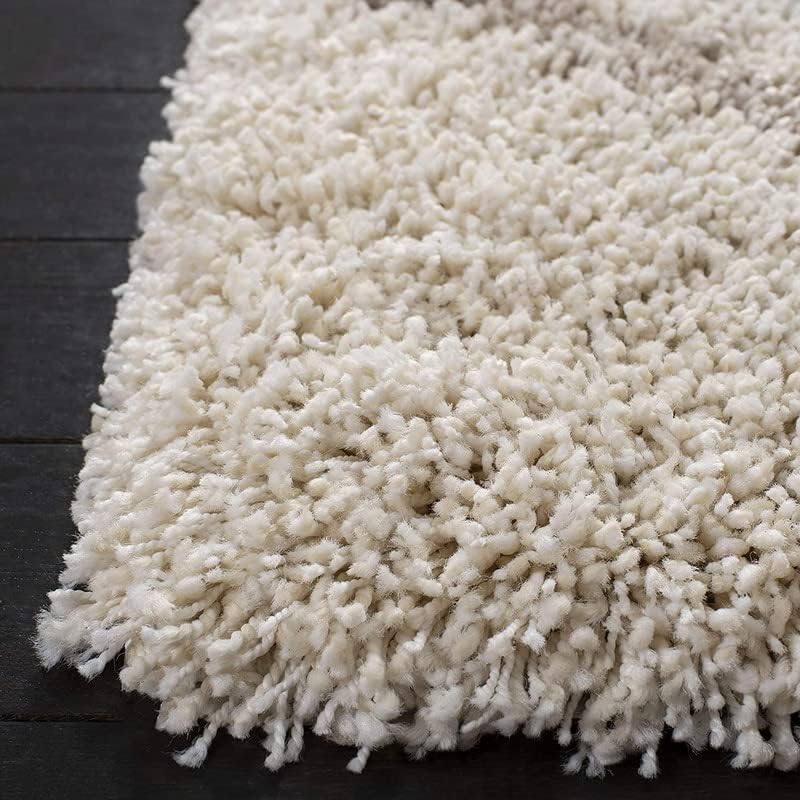 Image of Urban Modern Decor Features 7x10 Feet Modern Soft Shaggy Carpet Thick, Fluffy & 2 inch Pile Shag Rug for Your Kids Room, Bedroom & Livingroom(7x10 feet,Ivory Beige Barfi)