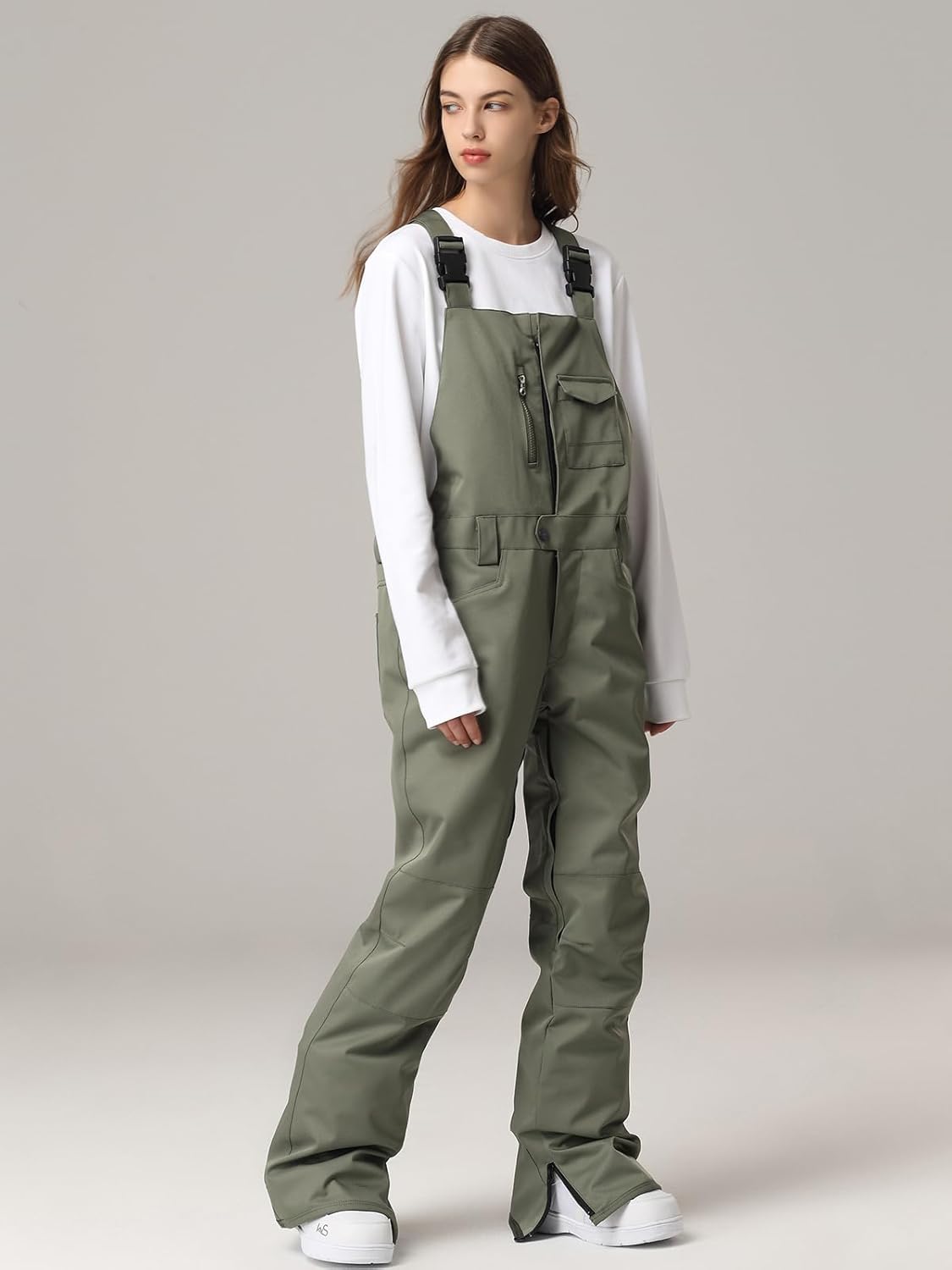 SEARIPE Womens Ski Pants Waterproof Ski Bibs Women Insulated Snow Bibs Adjustable Overalls Ripstop Snowboard Pant - Image 2