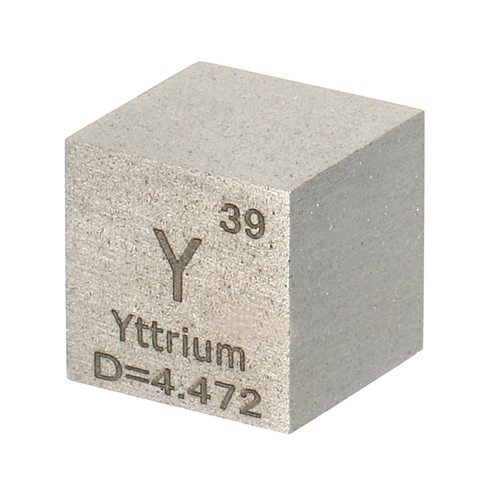 PATIKIL Yttrium-Cube, 10mm Y Density Cube High Density Element Cube Unique Metal Cube Periodic Table of Elements Collections Lab Experiment Teacher Scientific Classes