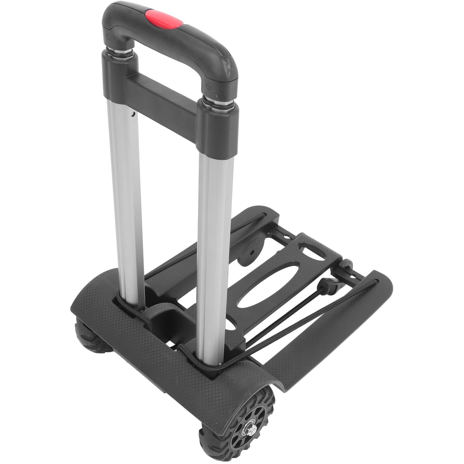 OUNONA Folding Cart Pieghevole con Manico Regolabile per Spesa Luggage Campeggio e Viaggi Carrello Portaspesa Leggero e Pratico con Ruote Rotanti