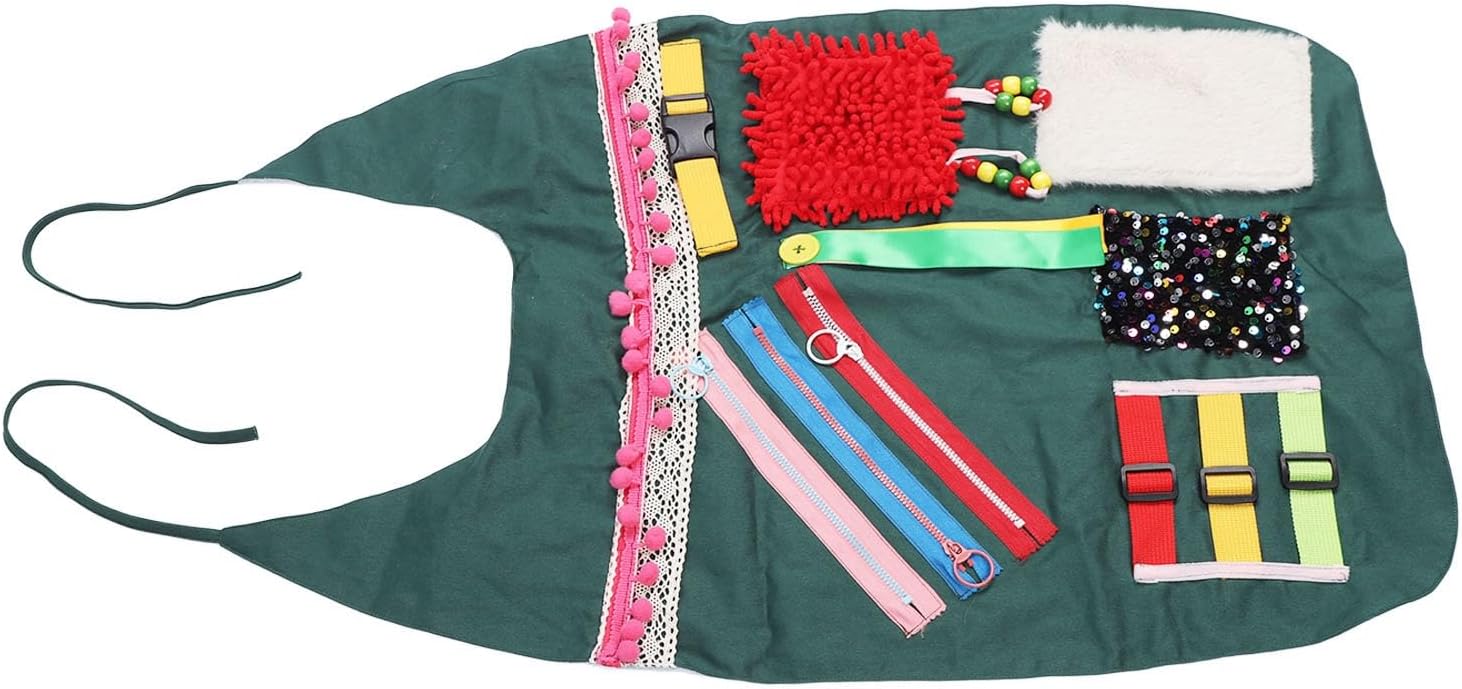 Fidget Apron for Elderly, Fidget Blanket Sensory Blanket Apron for Memory Loss Anxiety Relief