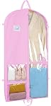 Zilink Dance Sac à vêtements, sac à vêtements suspendu 40 De pouce pour les costumes de danse, avec 4 Poches à fermeture éclair claires et moyennes 1 Grande poche zippée, noire