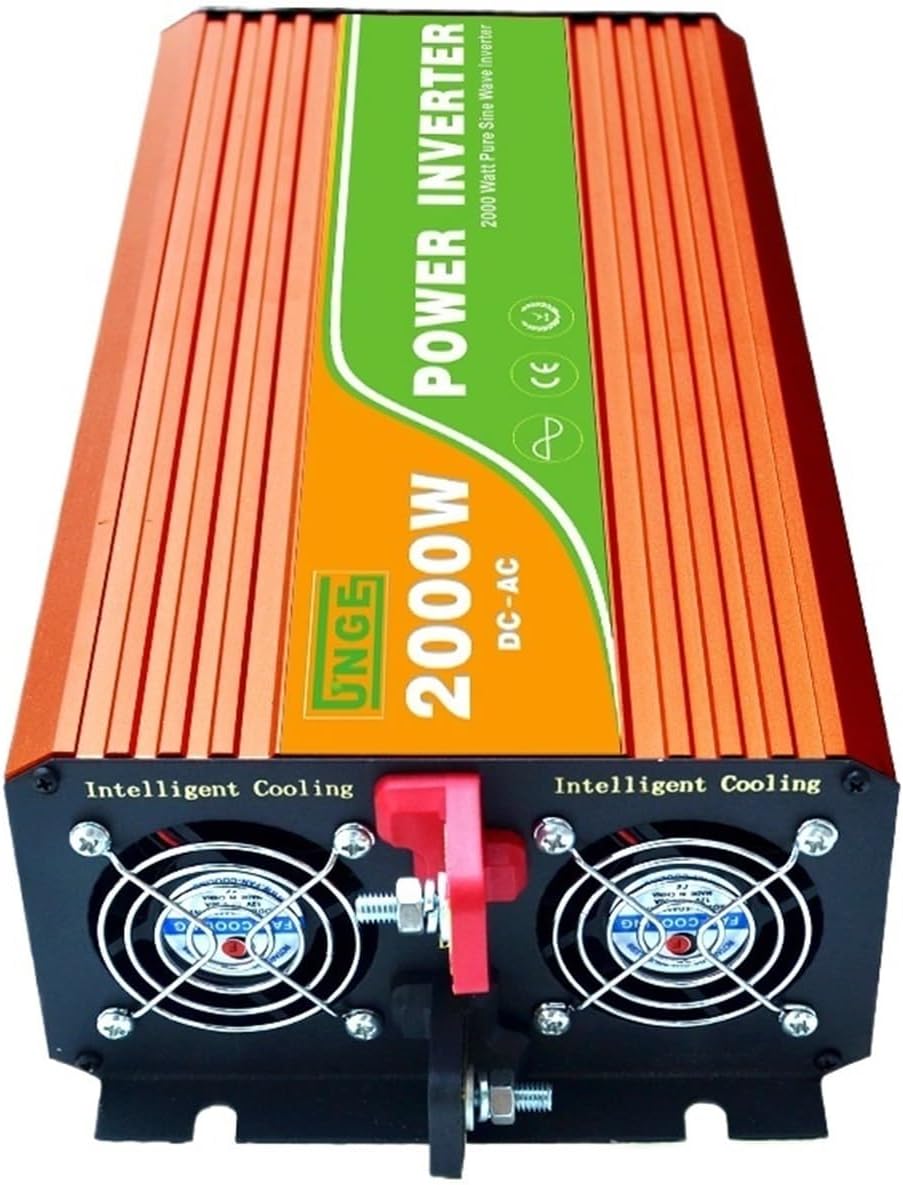 2KW/2000W 12/24/48V to 100/110/120/220/230/240VAC 50/60Hz Residential Home High Frequency Use Pure Sine Wave Off Grid Inverter(48V to 220V 50Hz)