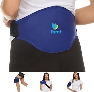 FOMI Long Lasting 3 Hour Gel Ice Pack | Hot Cold Compress for Lower Back, Shoulder, Knee, Bicep, Stomach | Coccyx, Sciatica, Tailbone Pain Relief | Multi Use - Cooler, Lunch Box, Camping Ice Pack