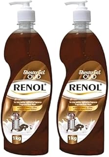 جل استحمام رويال عود من رينول، 1 كيلوجرام، عبوة من قطعتين
