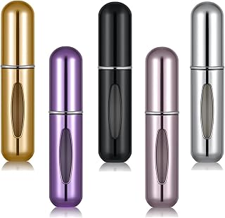 5 Pcs Portable Mini Refillable Perfume Atomizer Bottle, 5ml Perfume Travel Spray Bottle Atomizer Perfume Bottle for Traveling and Outgoing