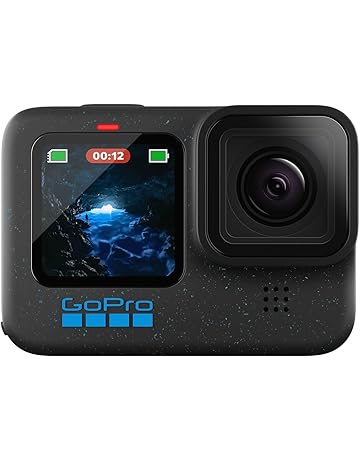 GoPro HERO12 Black - Waterproof Action Camera with 5.3K60 Ultra HD Video, 27MP Photos, HDR, 1/1.9" Image Sensor, Live Streaming, Webcam, Stabilization