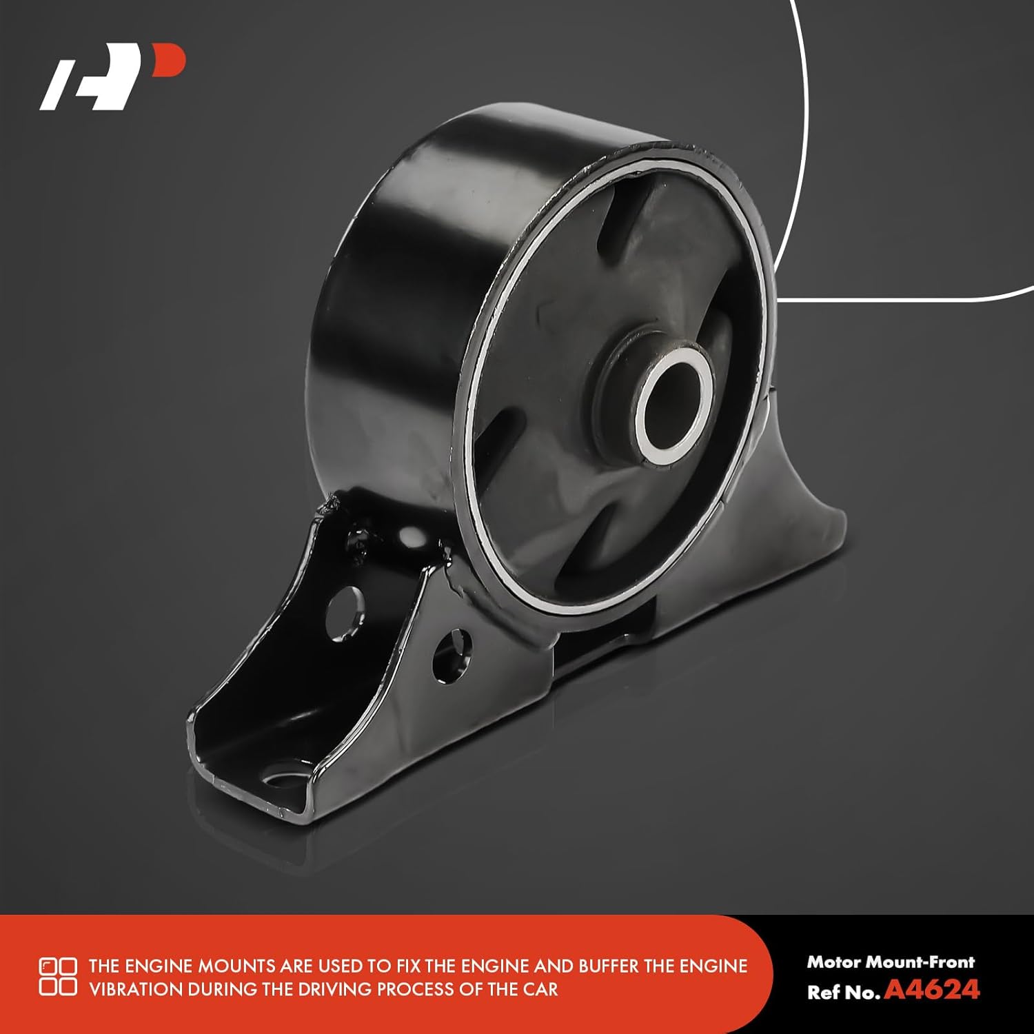 A-Premium 2PCS Front and Rear Engine Motor Mount Kit Compatible with Mitsubishi Eclipse 2006-2012, Galant 2004-2012, Endeavor 2004-2008/2010-2011, 2.4L 3.8L, Replace# MR589152, MR589155