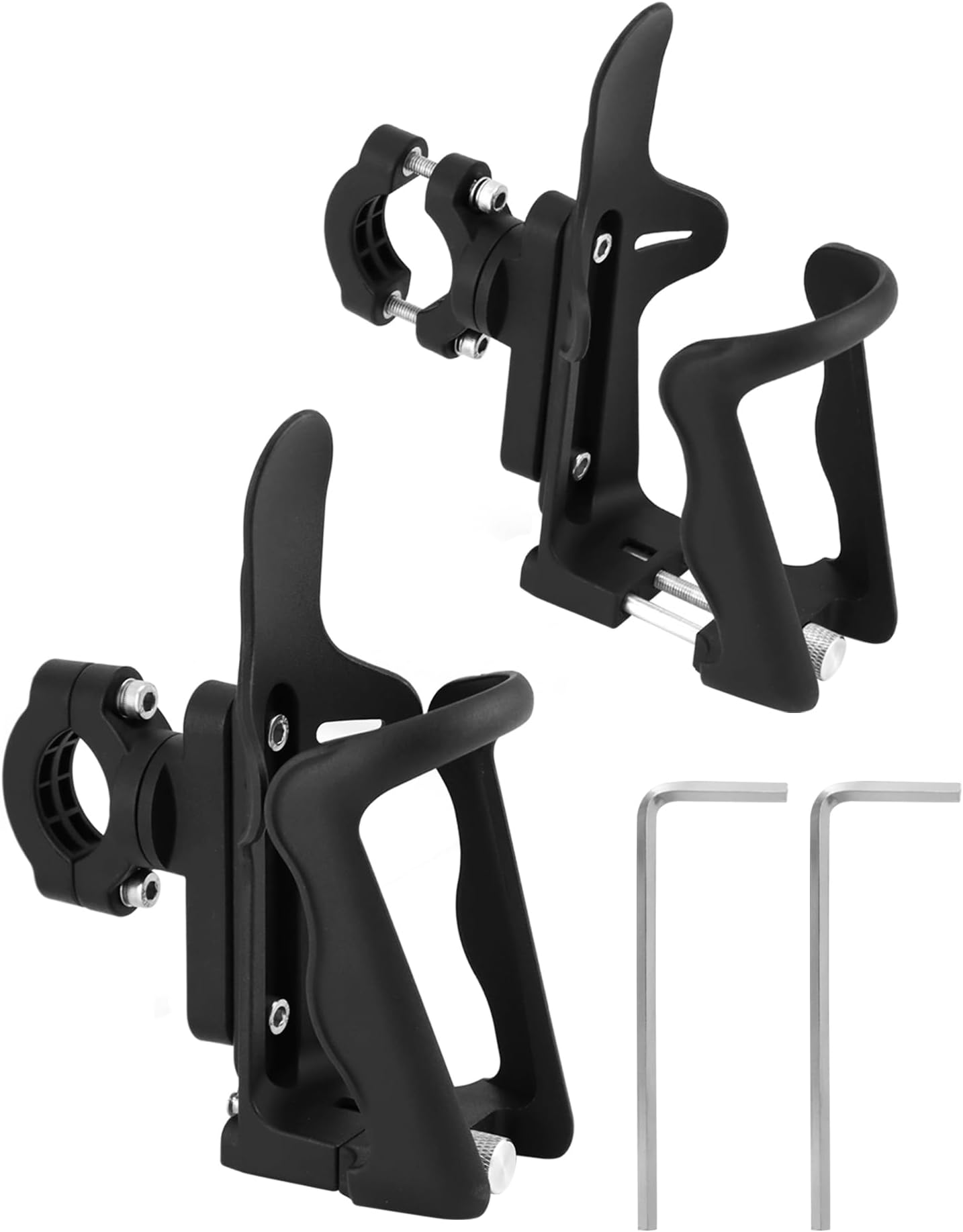 QWORK Motorcycle Cup Holder, 2 Pack ATV Drink Holders