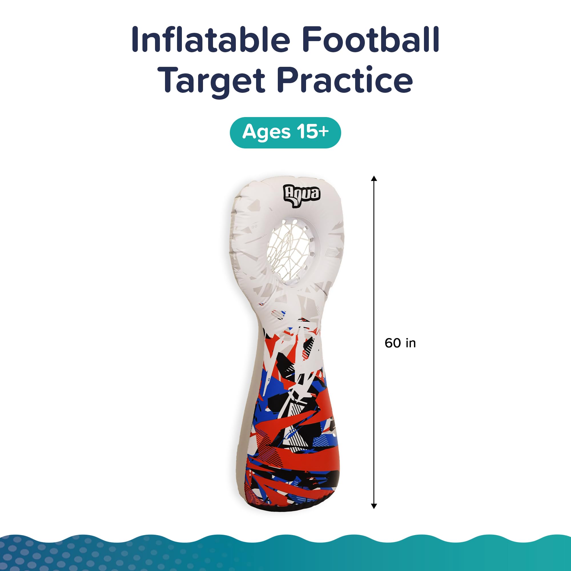 Aqua LEISURE Inflatable Football Toss