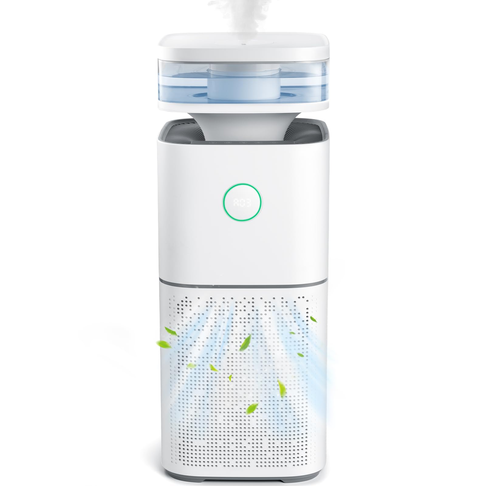 Electactic HEPA Air Purifier and Humidifier 2 in 1 for Home Large Room Up to 2676 Ft², Quiet Air Purifiers for Bedroom with Sleep Mode, air Filter for Pets, Odor, Dust, Smoke, Touch Control