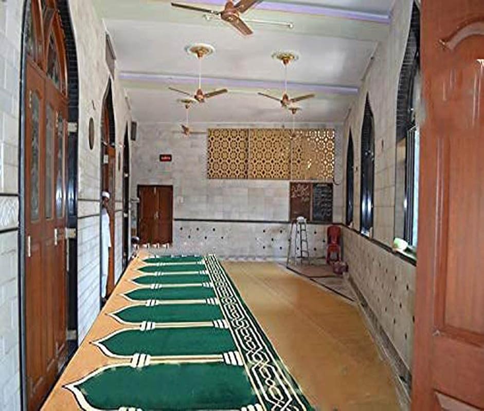 AZAN RUGS Janamaz Rolls for Masjid (Mosque) Prayer Carpet Any Religious Houses & Gallery Runner Carpet 4 x 12 Feet