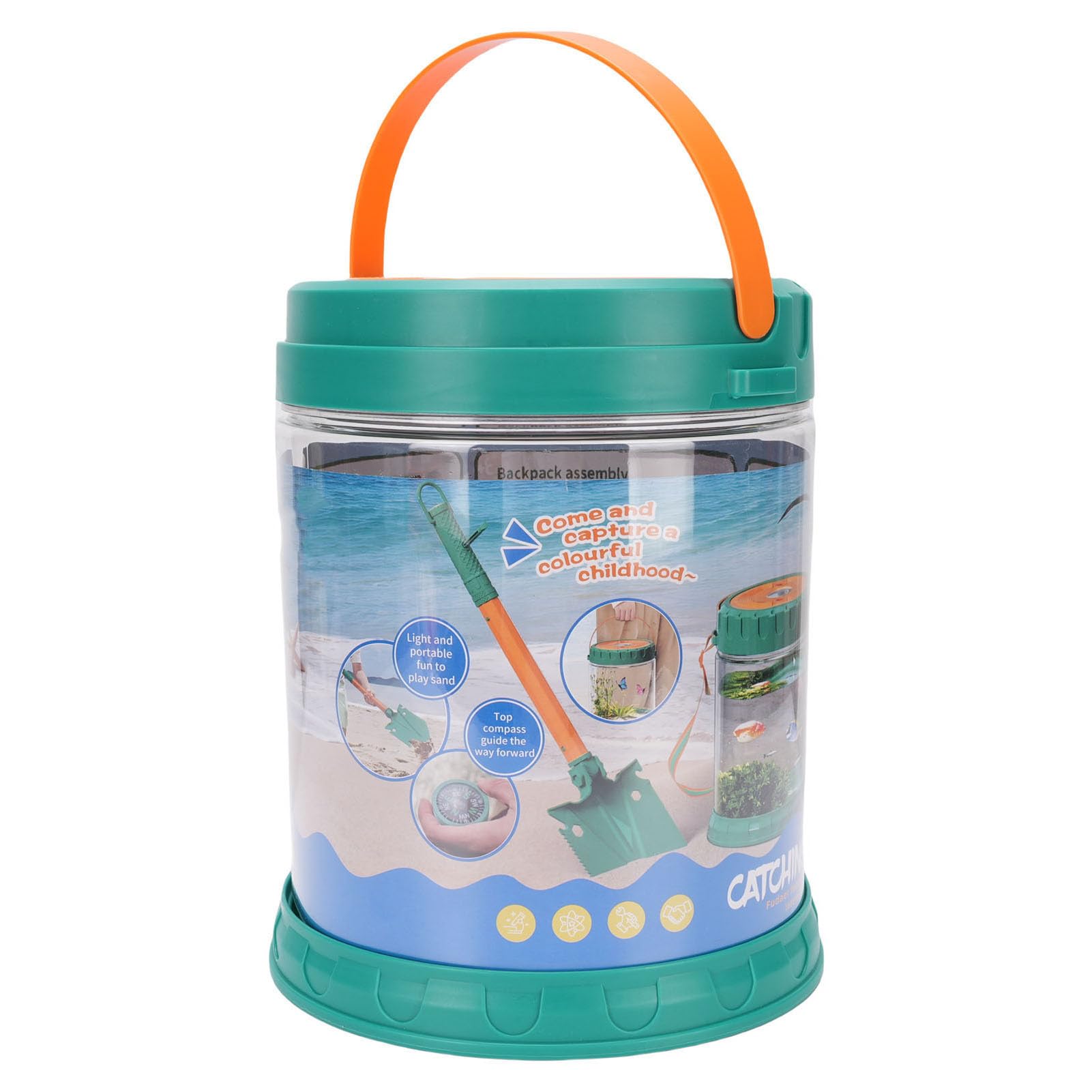 Topiky Juego de Juguetes de de Playa para Niños – Kit de Exploración Al Aire Libre para Niños con Pala, Linterna, Cubo, Viajes de Aventura, Juguetes de Excavación Portátiles para y Niñas