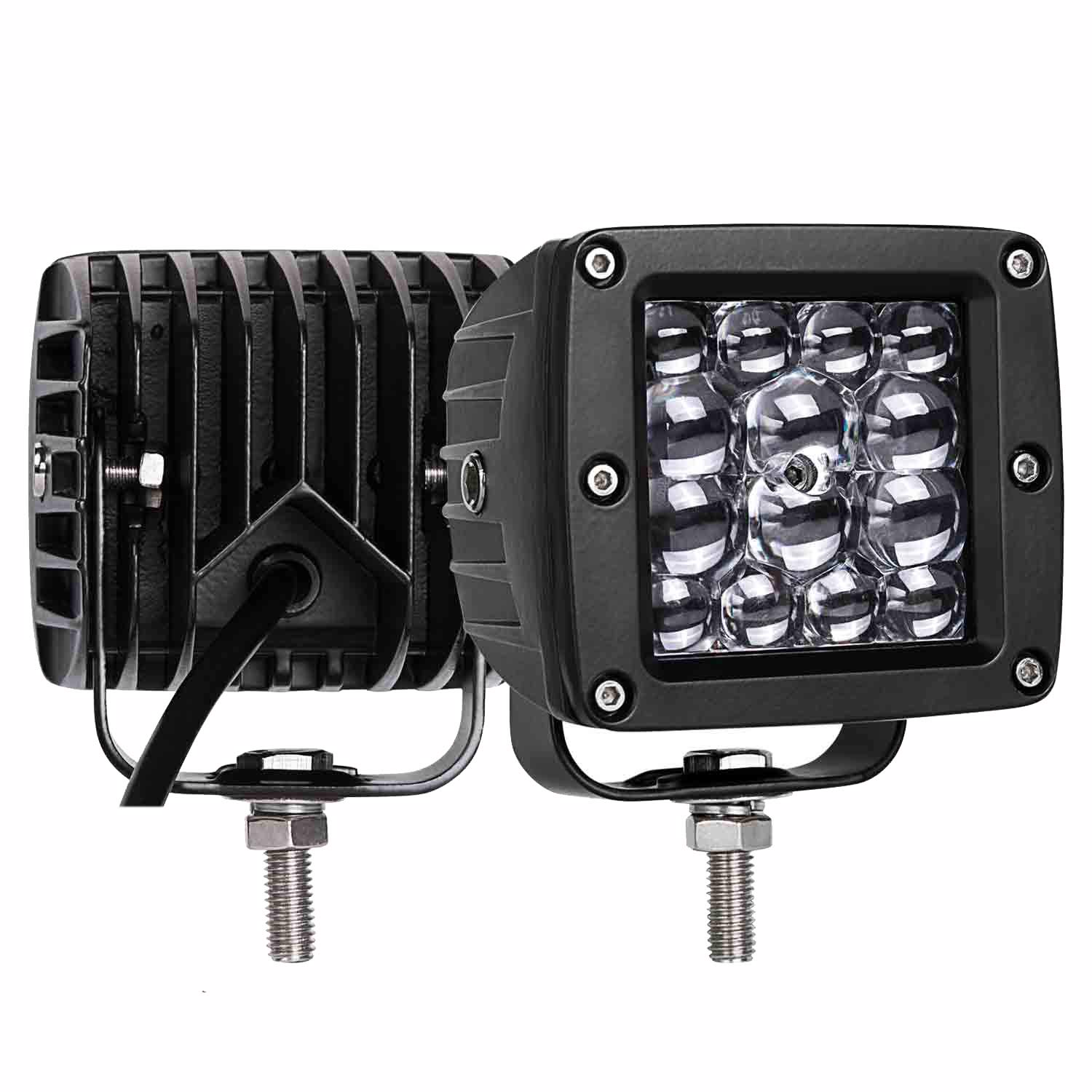 Moso LED LED Pods, 3 Inch 84W LED Fog Light LED Driving Light Spot Light Waterpoof Work Light Off Road Lights for Truck Pick up SUV ATV UTV Motorcycle Boat Marine