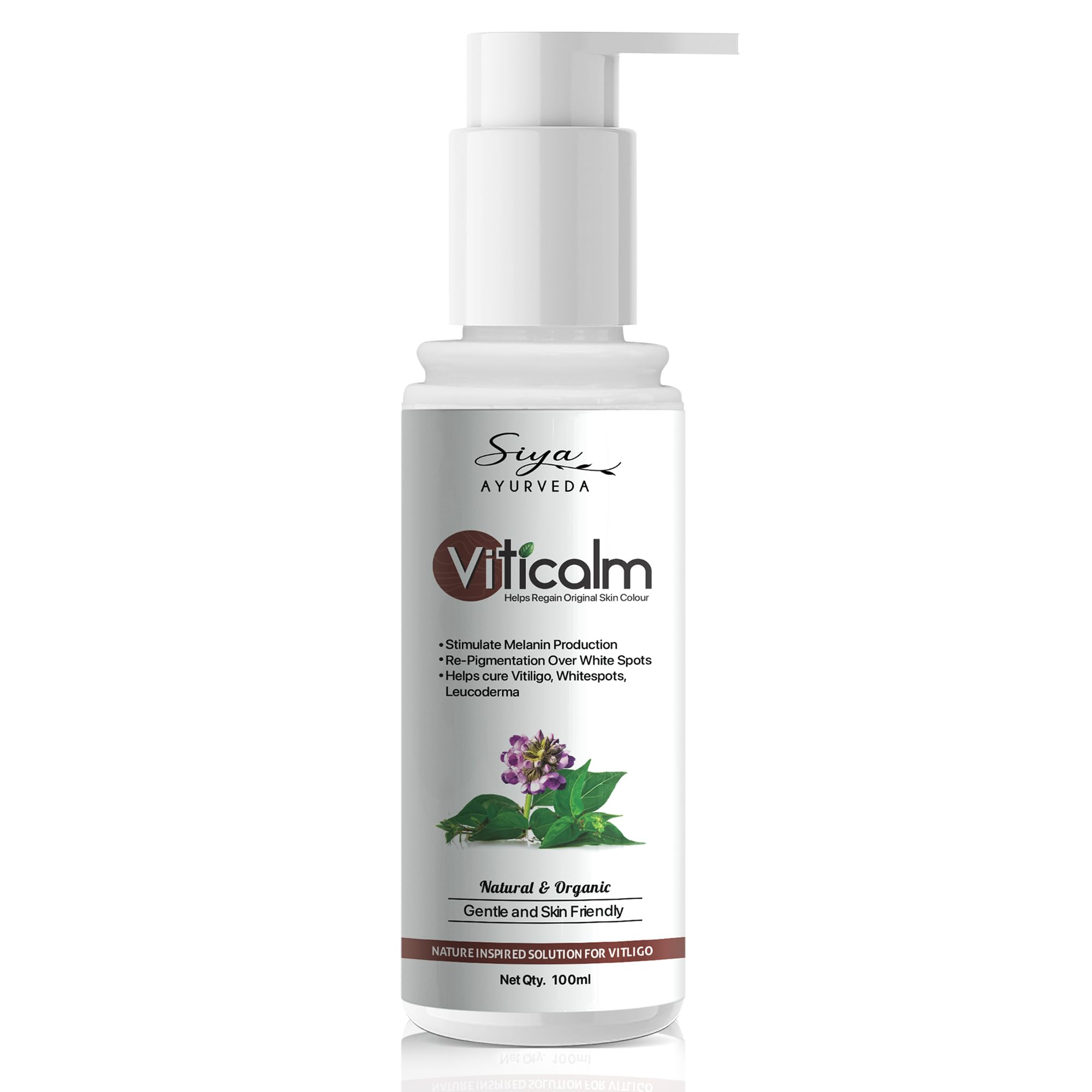 Siya Ayurveda VitiCalm Cream for Vitiligo | White Patches Repigmentation, Relieve Vitiligo Skin, and Helps to Restores Natural Skin Color | Dr. Megha Chaturvedi | 100ml Cream-image-6