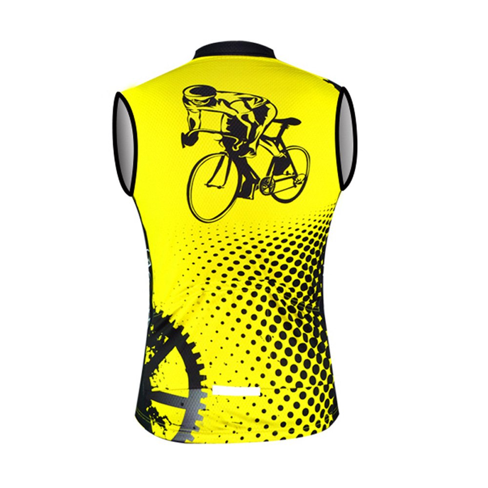 Aogda Bike Shirt Biking Jersey Men Sleeveless Cycling Jerseys Team (1 Jerseys, Medium)