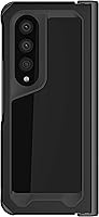 Vista 30 de Ghostek Atomic - Funda delgada para Galaxy Z Flip 4, parte trasera de aramida con parachoques de aluminio rojo, funda protectora de doble capa a