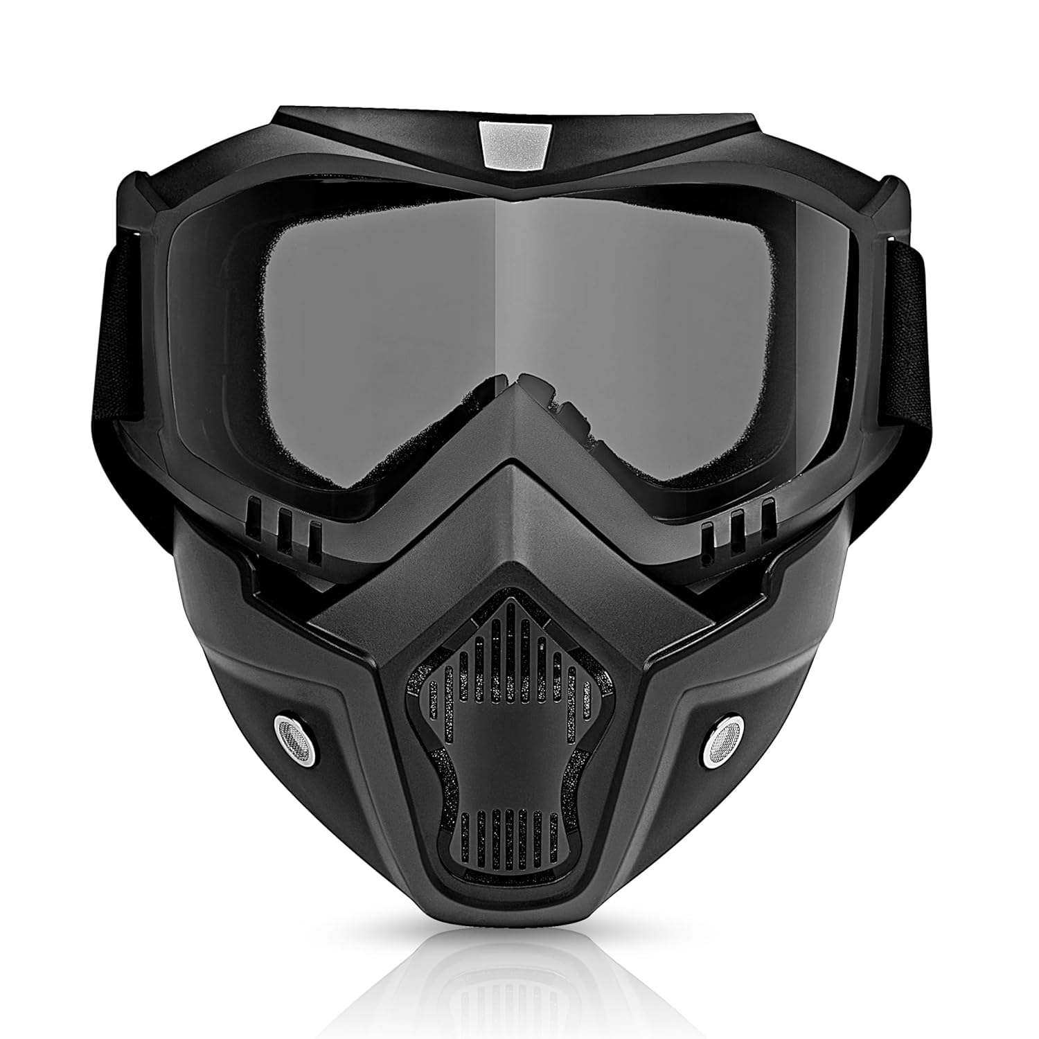 inspire lighter house Protective Cycling Goggle Mask for Men & Women | Anti-Scratch UV Face Shield Goggles | Windproof Dustproof Riding Mask with Detachable Mouth Filter | Bike, Cycling & Outdoor Sports (Black Visor)-picture-25