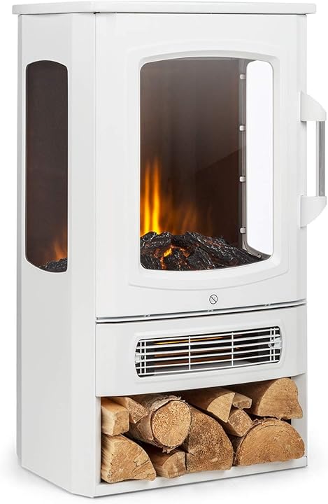 Caminetto elettrico 1000/2000w klarstein bormio panorama FP1-90300-zghj