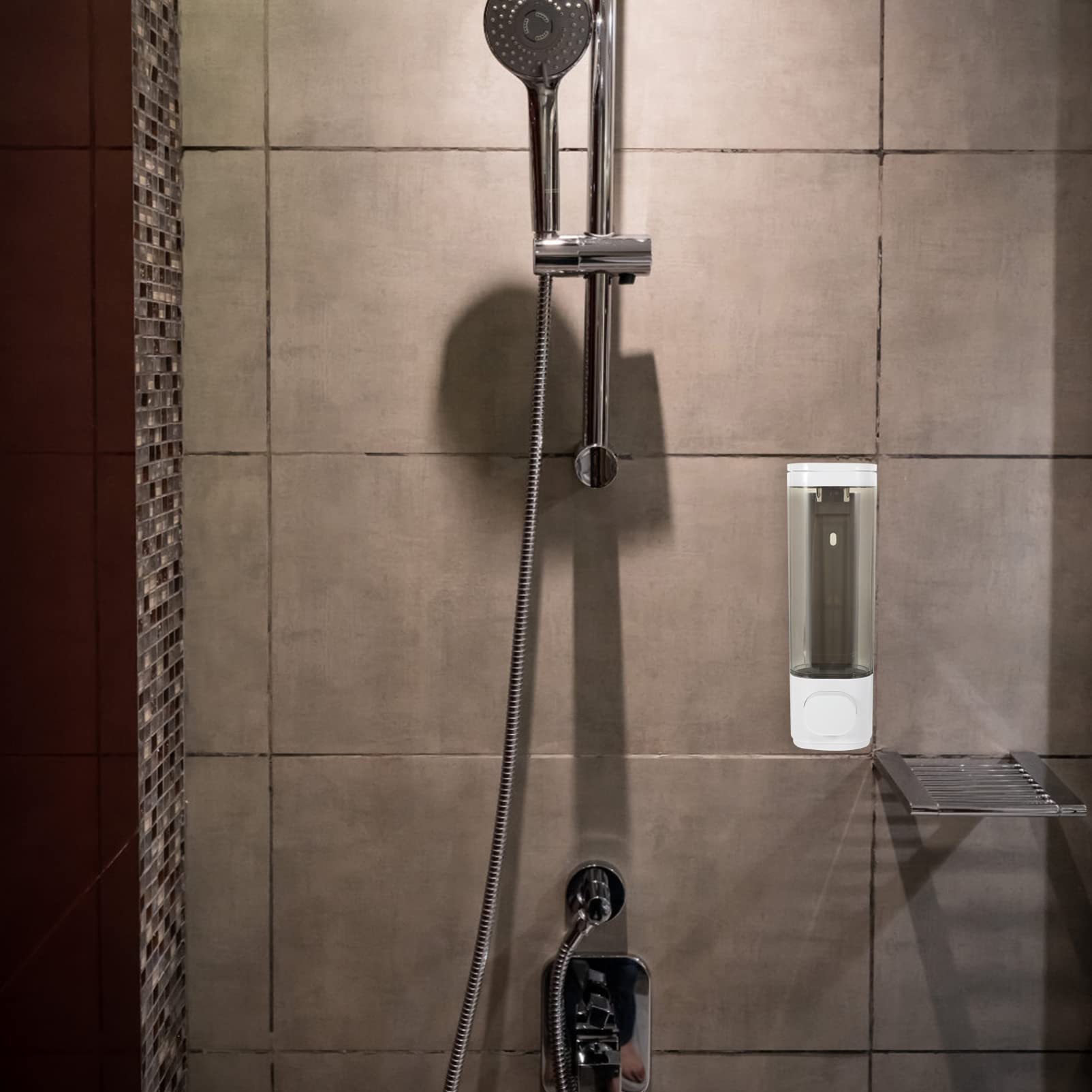 Alipis Dispenser Di Sapone Da Parete Attacco Pressione Contenitore Per Sapone Da Parete e Dispenser Per Lozione Per Bagno Cucina e Ufficio