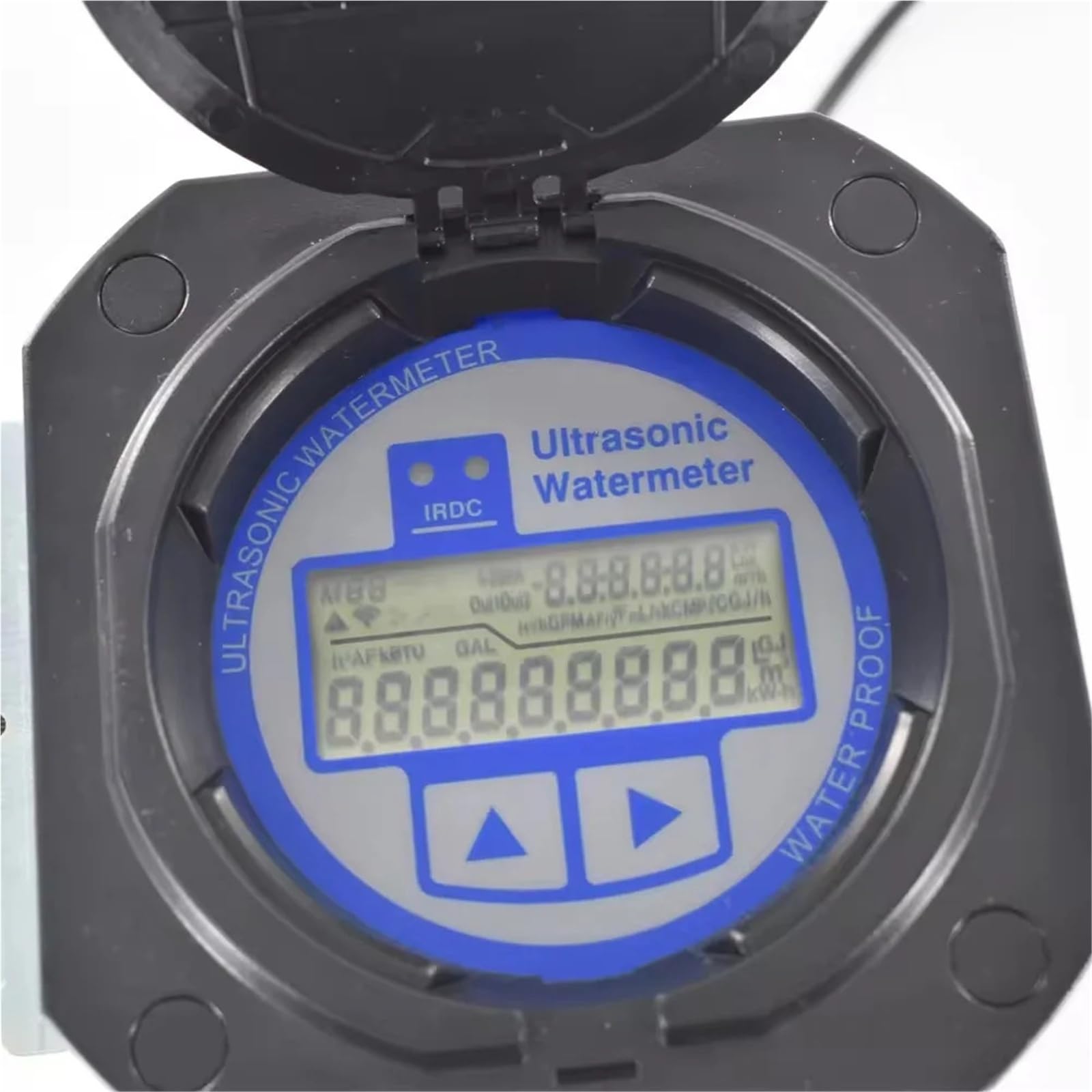 Caudalímetro, DN15 DN20 DN25 DN32 DN40 Medidor de flujo agua ultrasónico Conexión roscada IP68 RS485 MODBUS Flujo