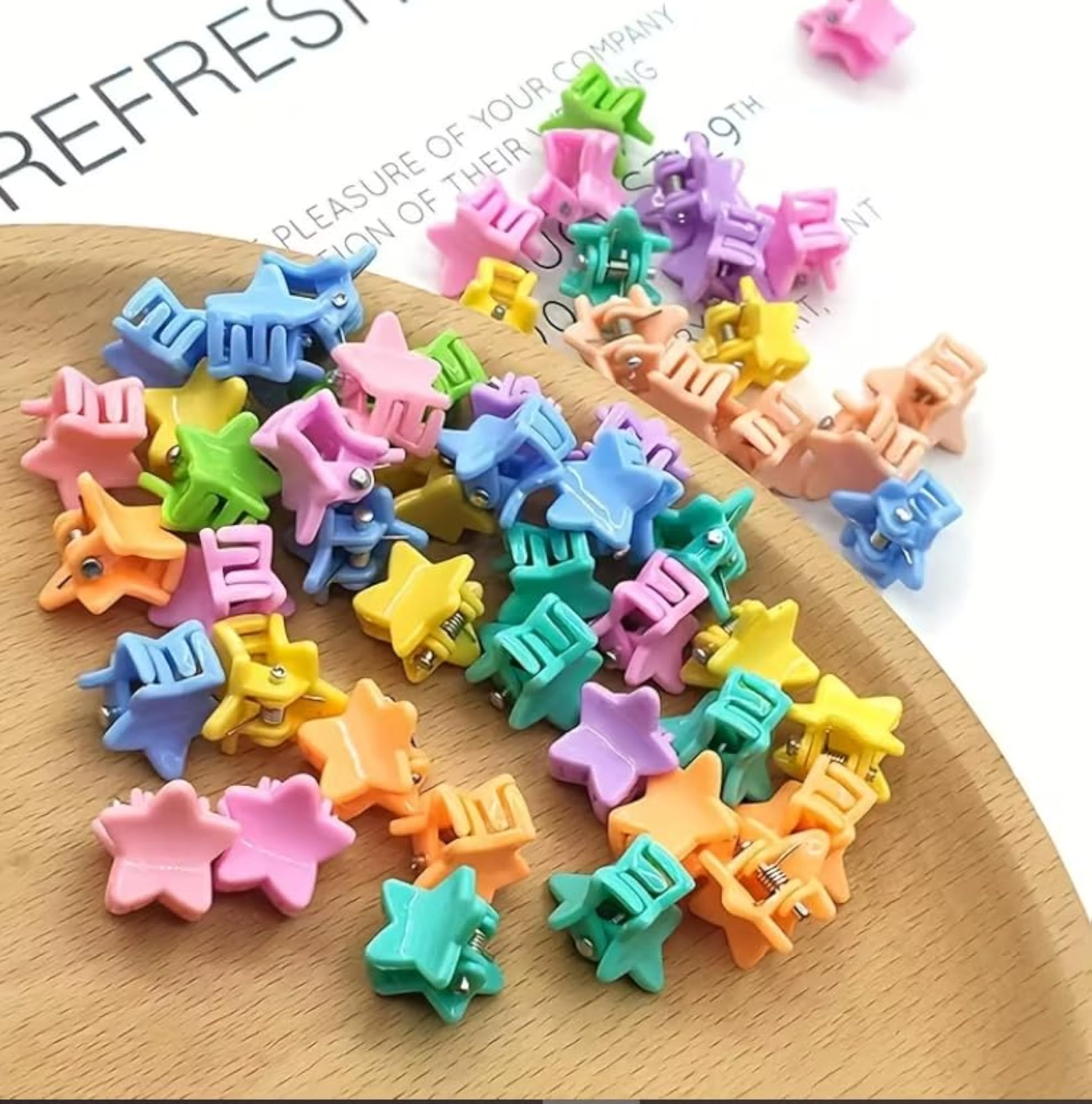 80pcs Mini Flower Hair Clips for Colorful Styling