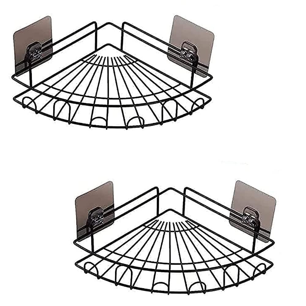 Rasvesh Bathroom Organiser Without Drill Bathroom Rack Self Adhesive|Stand For Corner Holder For Bathroom Accessories-Multipurpose Kitchen Holder Storage (Flower Corner) (B0CBVJ3VZ4) Amazon Price History, Amazon Price Tracker
