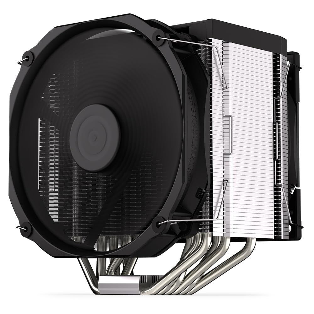 Fortis 5 Dual Fan, CPU cooler with 140 mm and 120 mm fans, 140 mm Fluctus fan, optional semi-passive mode, AM4 cooler, AM5 CPU cooler, AM5, AM4, LGA1700, LGA1200