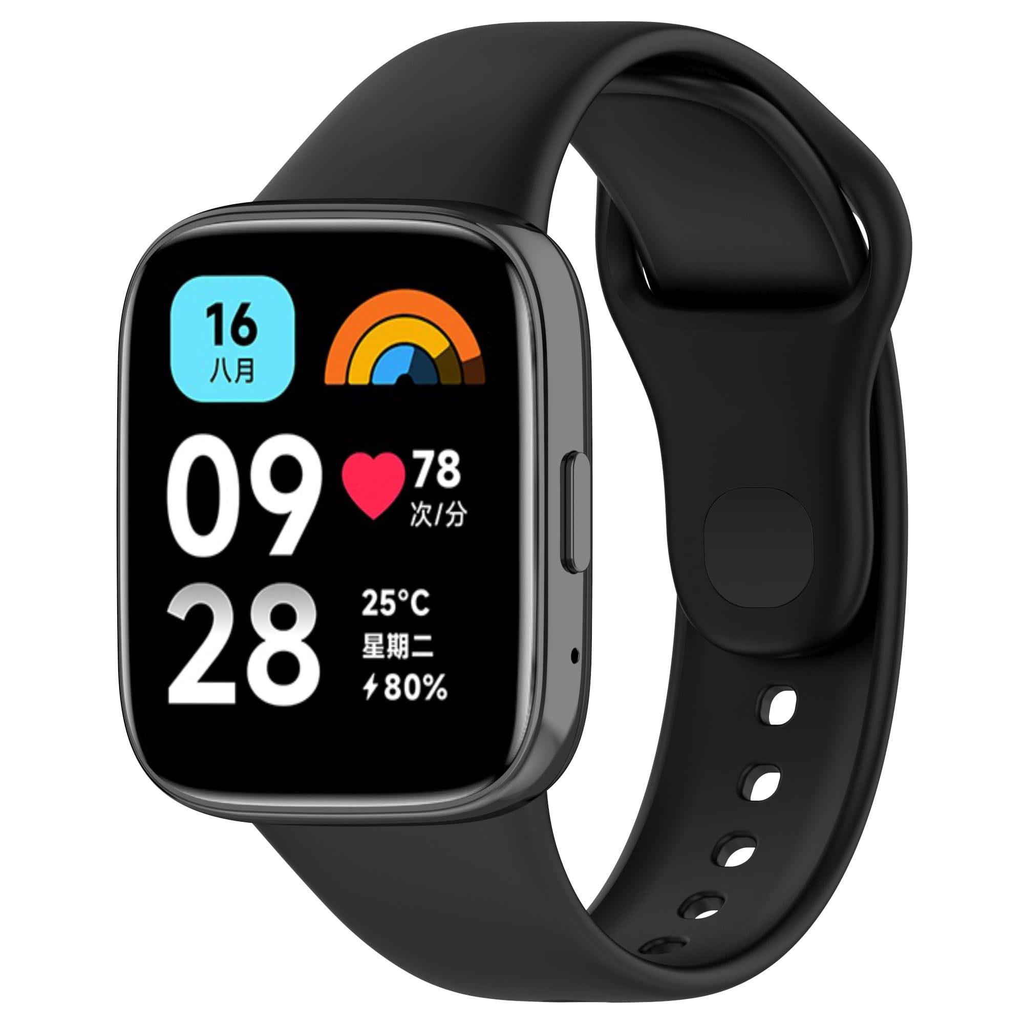 Tobfit Solicone strap Compatible with Redmi Watch 3 Active Straps，Soft Silicone Watchbands for Xiaomi Redmi Watch 3 Active Band Women Men-picture-25