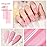 SHOYUM Jelly Pink Gel Nail Polish Set, 10 Colors Spring Summer Nude Kit Milky White Natural Gel, Soak Off LED DIY Art Salon Manicure Gifts for Girls.