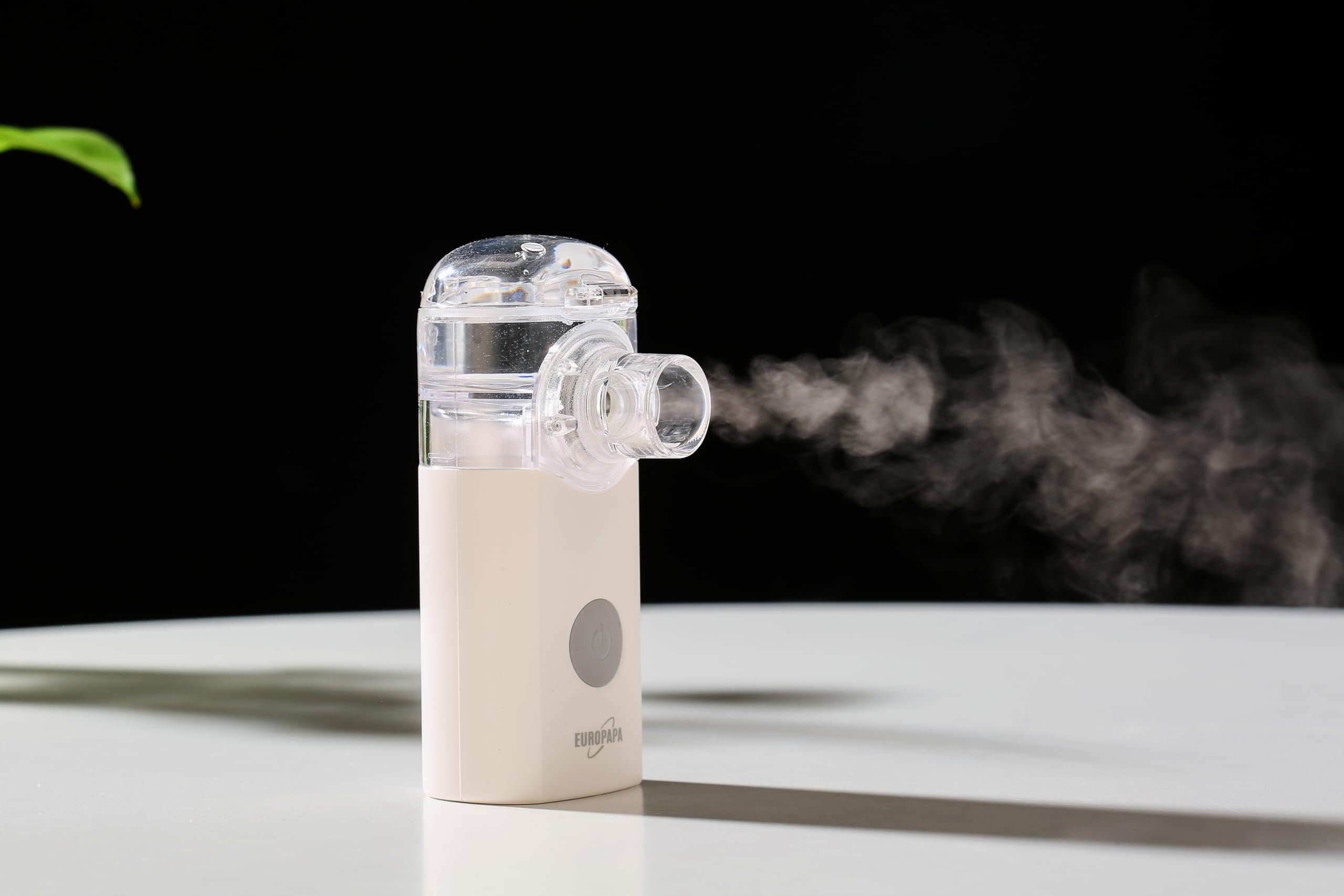 EUROPAPA Inhalador portátil, equipo inhalador nebulizador con boquilla y mascarilla para niños y adultos, muy silencioso, recargable por USB o con pilas