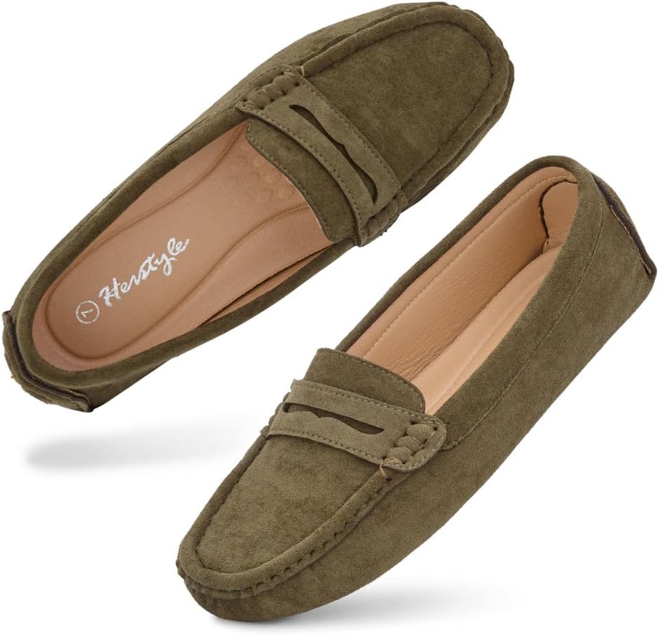 Herstyle Women's Loafers, Comfy Dressy Flats, Slip-On Penny Loafers & Moccasins with Cushioned Footbed, Lightweight Business Casual Shoes for Office, Walking & Travel (2025) - Image 3