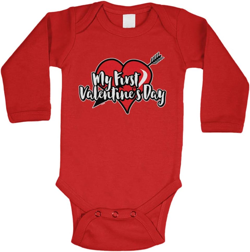 My First Valentine's Day - Love Heart Bodysuit