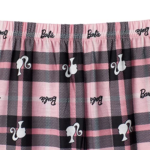 Barbie Girls Pajama Pants and Sleep Shirt Sets for Kids 4 Piece Sleepwear Set for Girls (as1, numeric, numeric_6, regular, Light Pink-black) - image 5