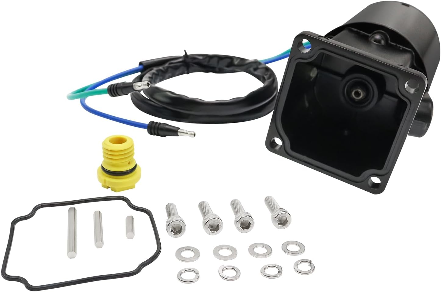 Max Motosports Power Tilt Trim Motor Replacement for Mercury Mariner & Force Outboard 50HP-125HP 10827 809885A1 809885A2 809885T2 813447, 819479A1 819480A1 885654T1, 18-6777