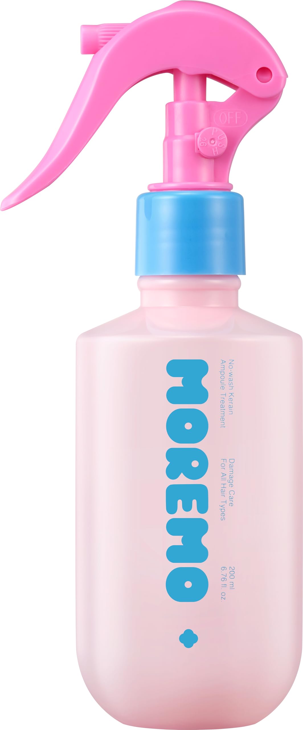 Moremo No-Wash Keratin Ampoule Treatment - 200ml/6.76 Fl Oz | No-Wash Leave-In Ampoule Damage Repair | Protein-Enriched Deep Dourishment Makes Hair Softer, Shinier, and More Manageable
