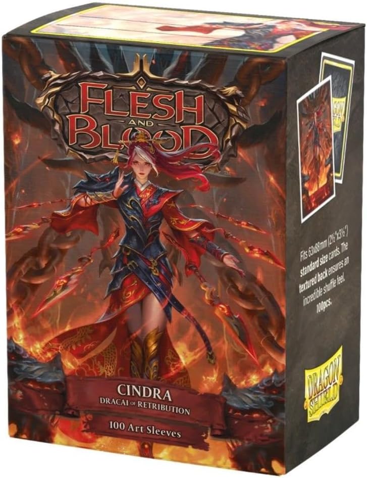 Dragon Shield | Flesh & Blood Art Sleeves | 100 CT - Smooth & Tough Premium TCG Sleeves | Compatible with Pokemon, One Piece & Magic the Gathering | Cromai