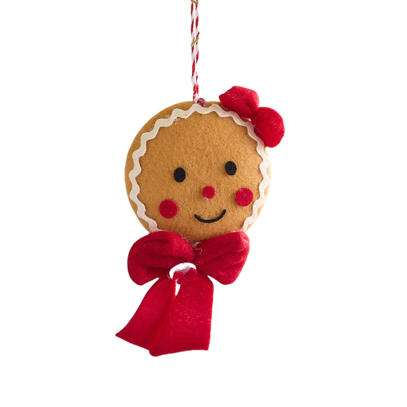 Gingerman Ornament Christmas Tree Hanging Decorations for Door Wreath Mantels Shelf Decoration Indoor and Outdoor Christmas Tree Decorations