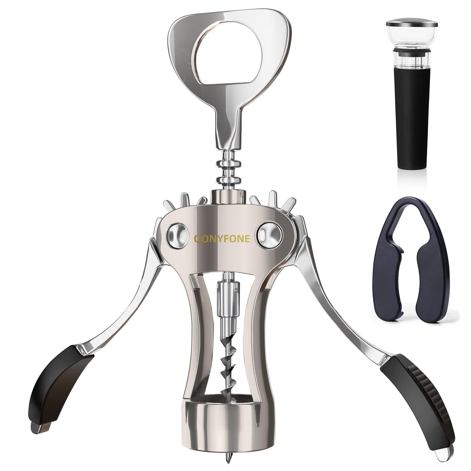 QONYFONE Wing Corkscrew Wine Opener