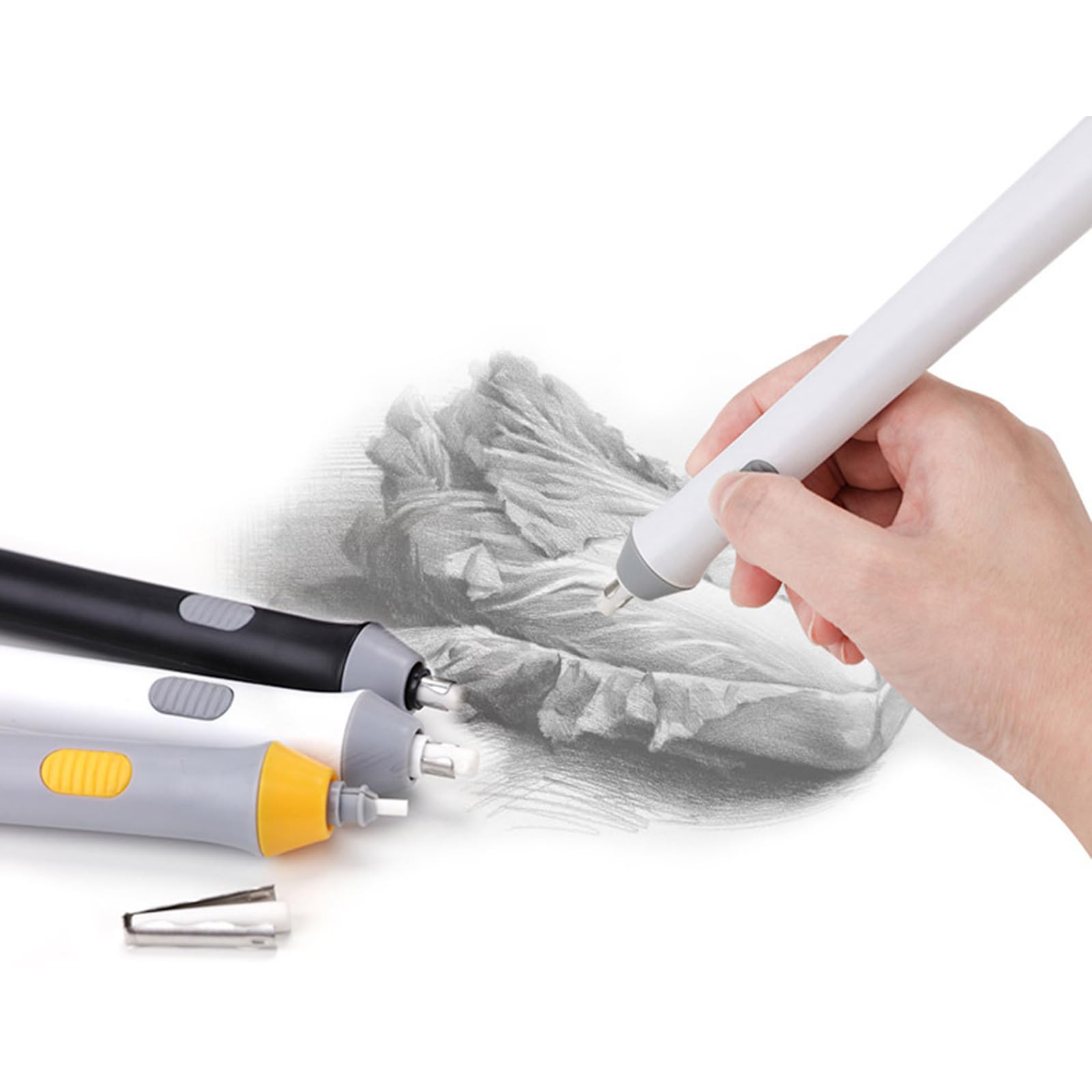 CVZJ 70Pcs Electric Eraser Refills, Small & Large (2.3mm/5mm) with Case, Ideal for Drawing Drafting, Architectural Plans - Image 2