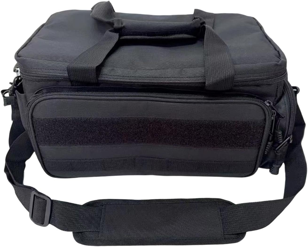 Sharplace Tool Bag, Heavy Duty Portable Large Capacity Electrician Tools Storage Bag with Adjustable Shoulder Strap Wide Mouth Multi-pouch Tool Organiser for Outdoor Plumber Carpenter Mechanic, Black