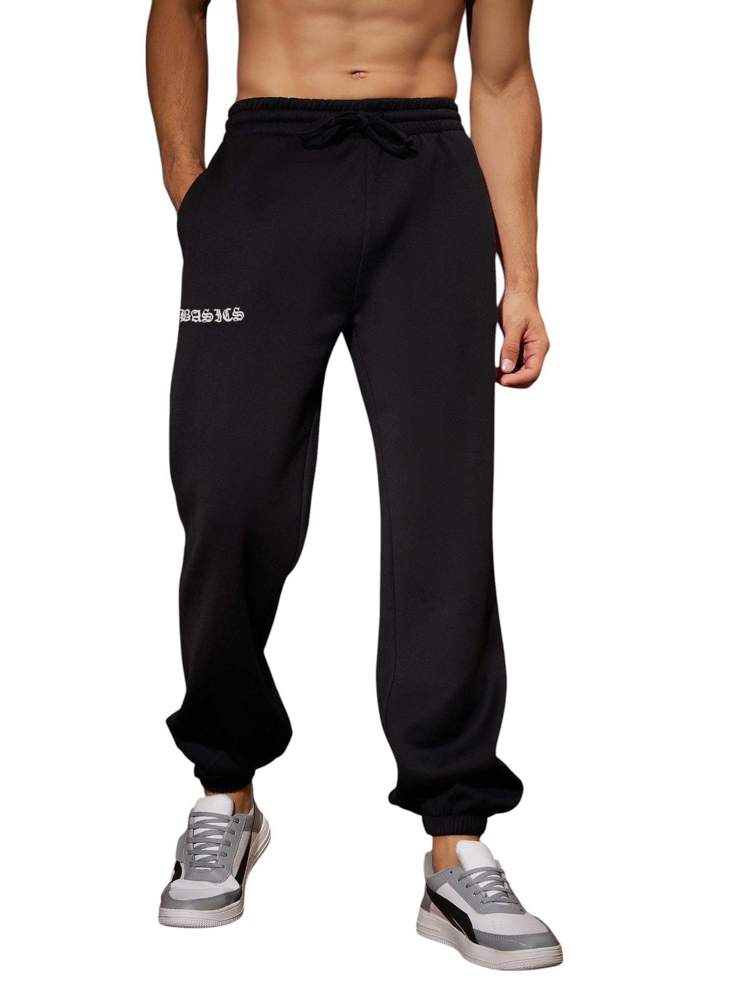 Men Basic Oversized Joggers-image-13