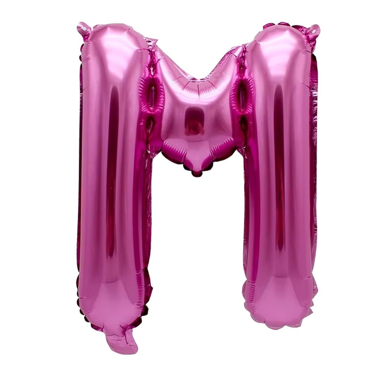 Foil Balloon Letter M Pink 40 cm – Balloon Letter Decoration Party Balloon for Air Filling, Wedding, Birthday, New Year's Eve, Gift, Baby, Advertising, Window Display, Photo Booth, Name, Word